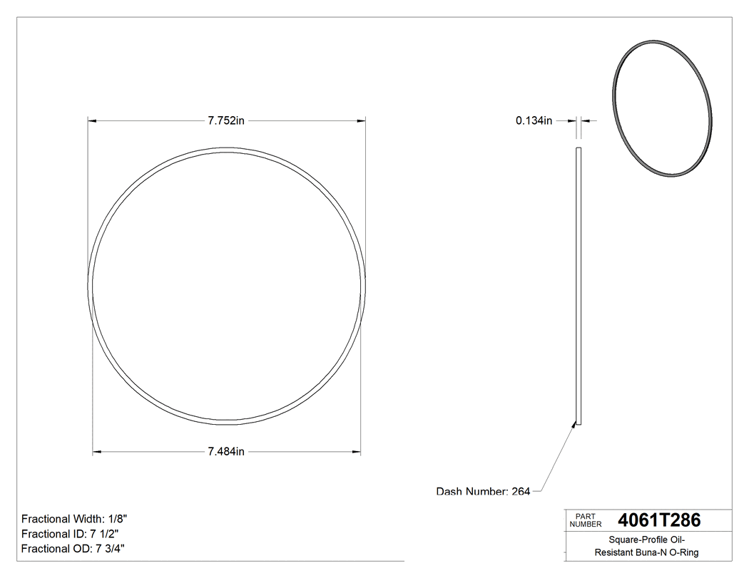 Technical drawing - 4061T286